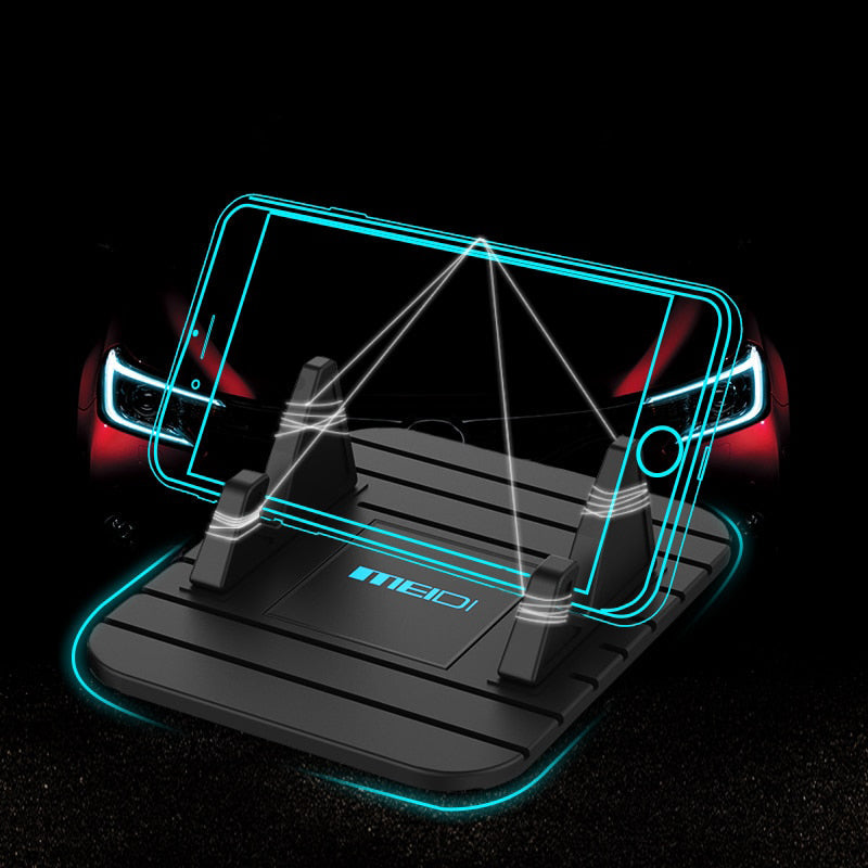 Anti-slip Telefoonhouder Dashboard Auto Siliconen Zuignap Zwart Roze GPS Navigatie Handsfree Veilig Rijden | Sansoti