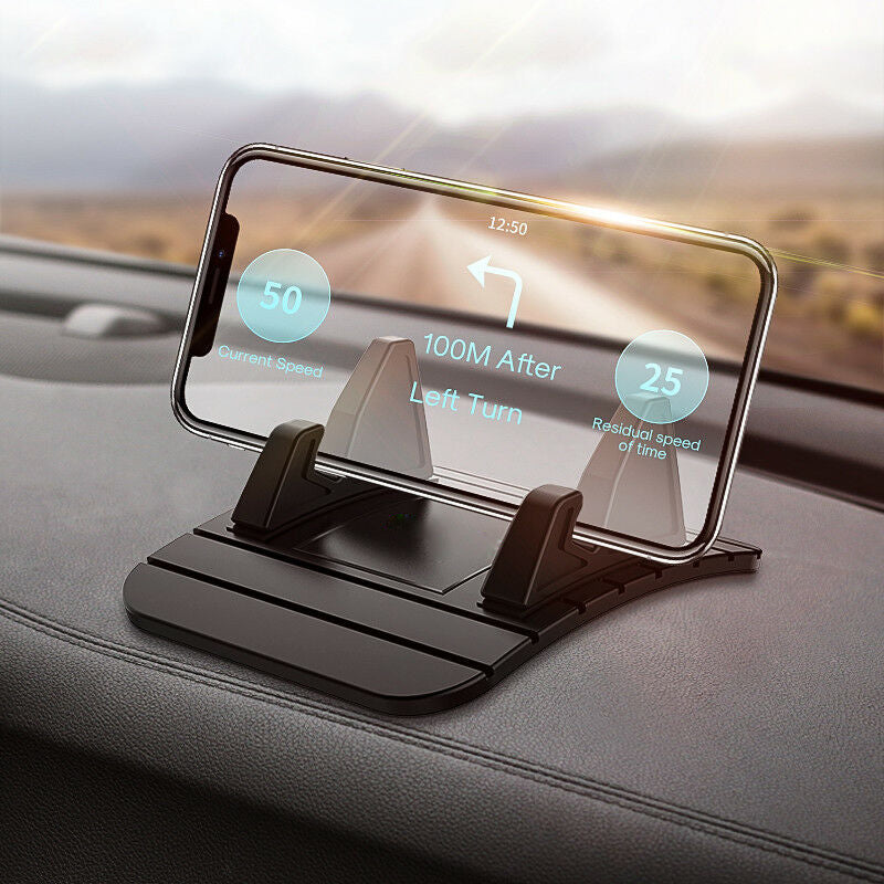 Anti-slip Telefoonhouder Dashboard Auto Siliconen Zuignap Zwart Roze GPS Navigatie Handsfree Veilig Rijden | Sansoti