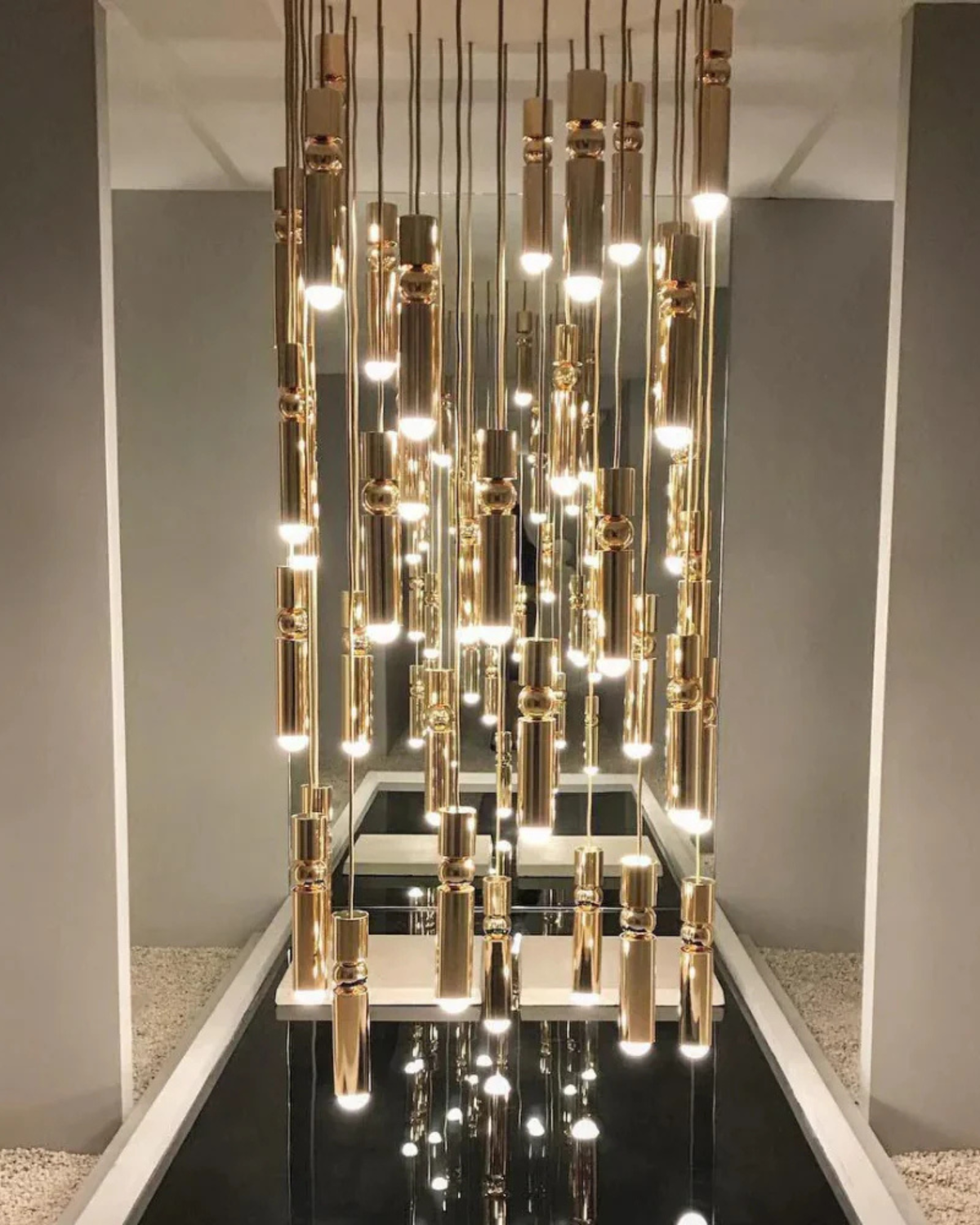 Sculptuurlamp Hanglamp met Vloeiende Vormen Zwart Goud Zilver 1-3-5 Lichtpunten Modern Design Eetkamer Woonkamer Slaapkamer Verlichting | Sansoti