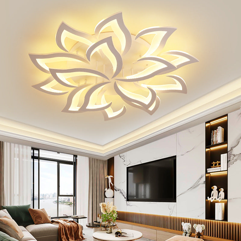 Lovela Flower Deckenleuchte LED 3200 Lumen Schwarz Wohnzimmer Schlafzimmer Design Deckenleuchte modern | Restfield