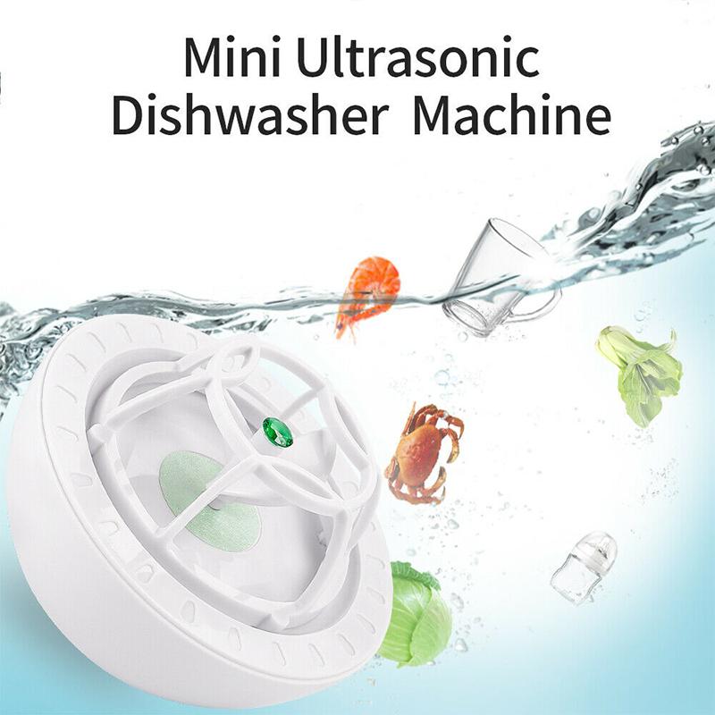 Kompaktes Ultraschall-Reinigungsgerät mit USB, multifunktional für Küche, Camping und Reisen, tragbar, praktisch | Sansoti