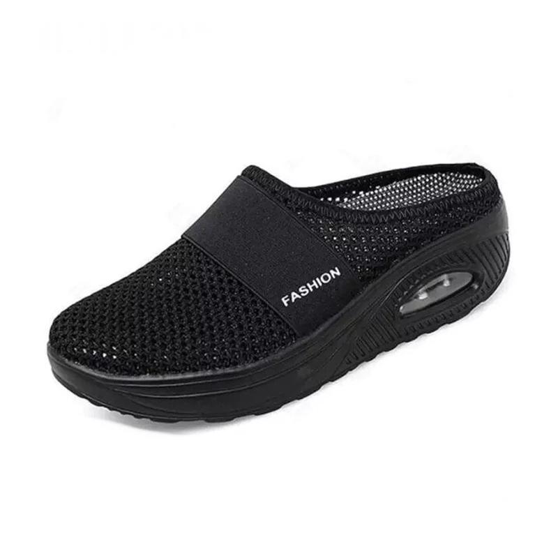 Orthopedische Pantoffels met Luchtkussen Ergonomische Instapschoenen Diabetesvoeten Ademend Mesh Extra Zacht Voetondersteuning Antislip Zool Dames Heren Indoor Outdoor Comfortschoenen | Sansoti