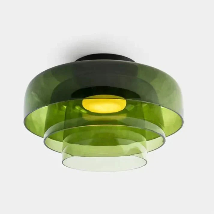 Moderne dreifarbige LED-Glas-Deckenleuchte im skandinavischen Design für Esszimmer und Wohnzimmer, Schlafzimmerbeleuchtung | Sansoti