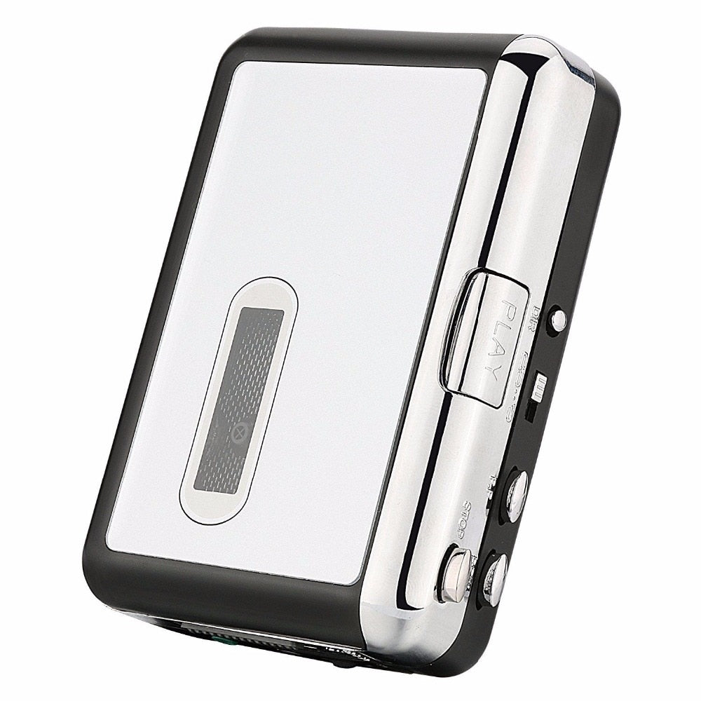 Convertisseur de cassette vers USB, lecteur de musique portable et appareil d’enregistrement avec casque, audio stéréo 128 Kbit/s | Sansoti