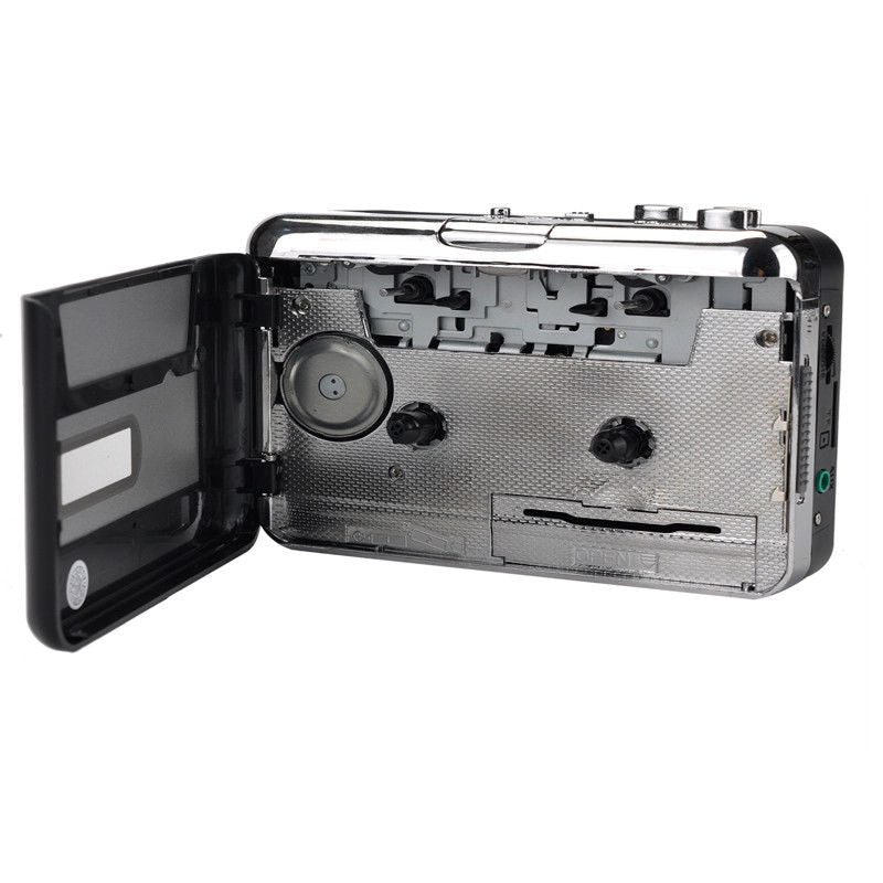 Convertisseur de cassette vers USB, lecteur de musique portable et appareil d’enregistrement avec casque, audio stéréo 128 Kbit/s | Sansoti