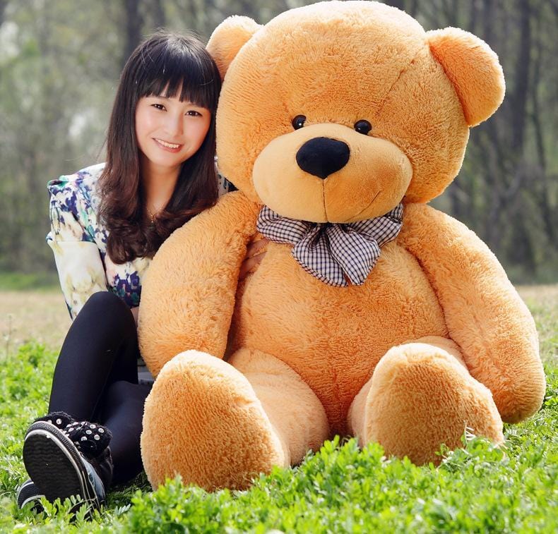 Großer Teddybär XXL 100–200 cm Weicher Plüsch-Teddybär Kinderzimmerdekoration Kuscheltier Spielzeug Geschenk | Sansoti