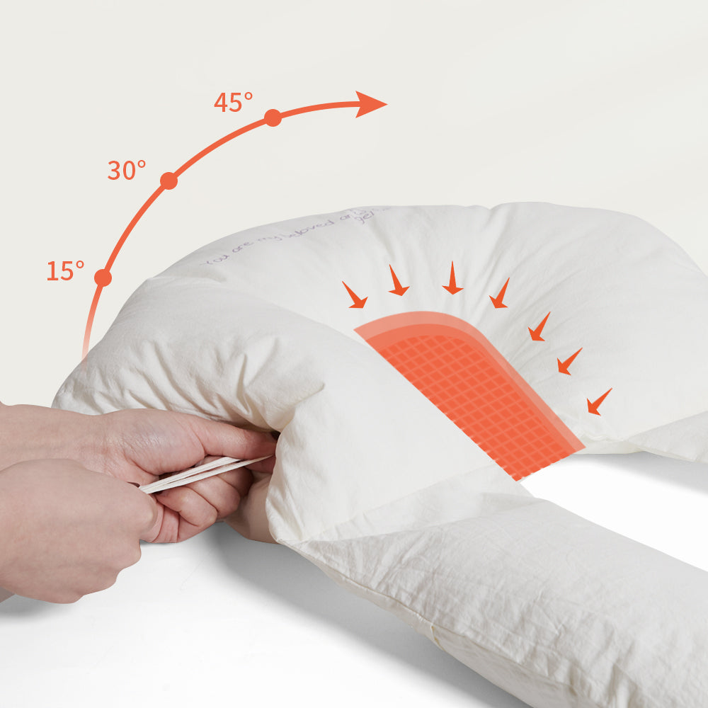 Omarmingskussen Baby Antibacterieel Katoenen Zachte Vulling 0-12 Maanden Veilig Ergonomisch Pastel | Sansoti