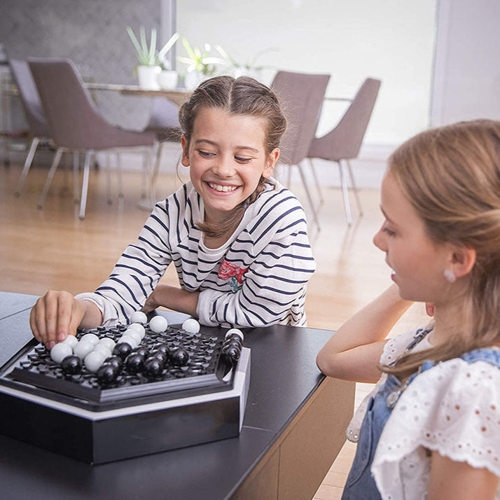 Strategic Marble Game for Two Players – Classic Board Game with Concentration Training and Logical Thinking | Sansoti