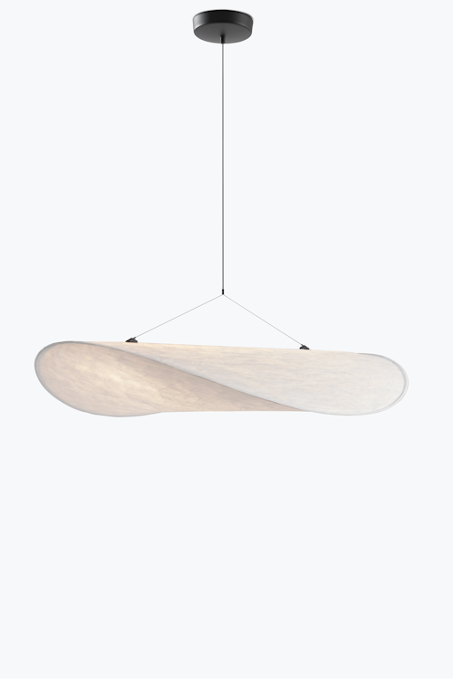 Suspension design organique en Tyvek avec LED dimmable – lampe de plafond moderne en forme de nuage 129 cm | Restfield