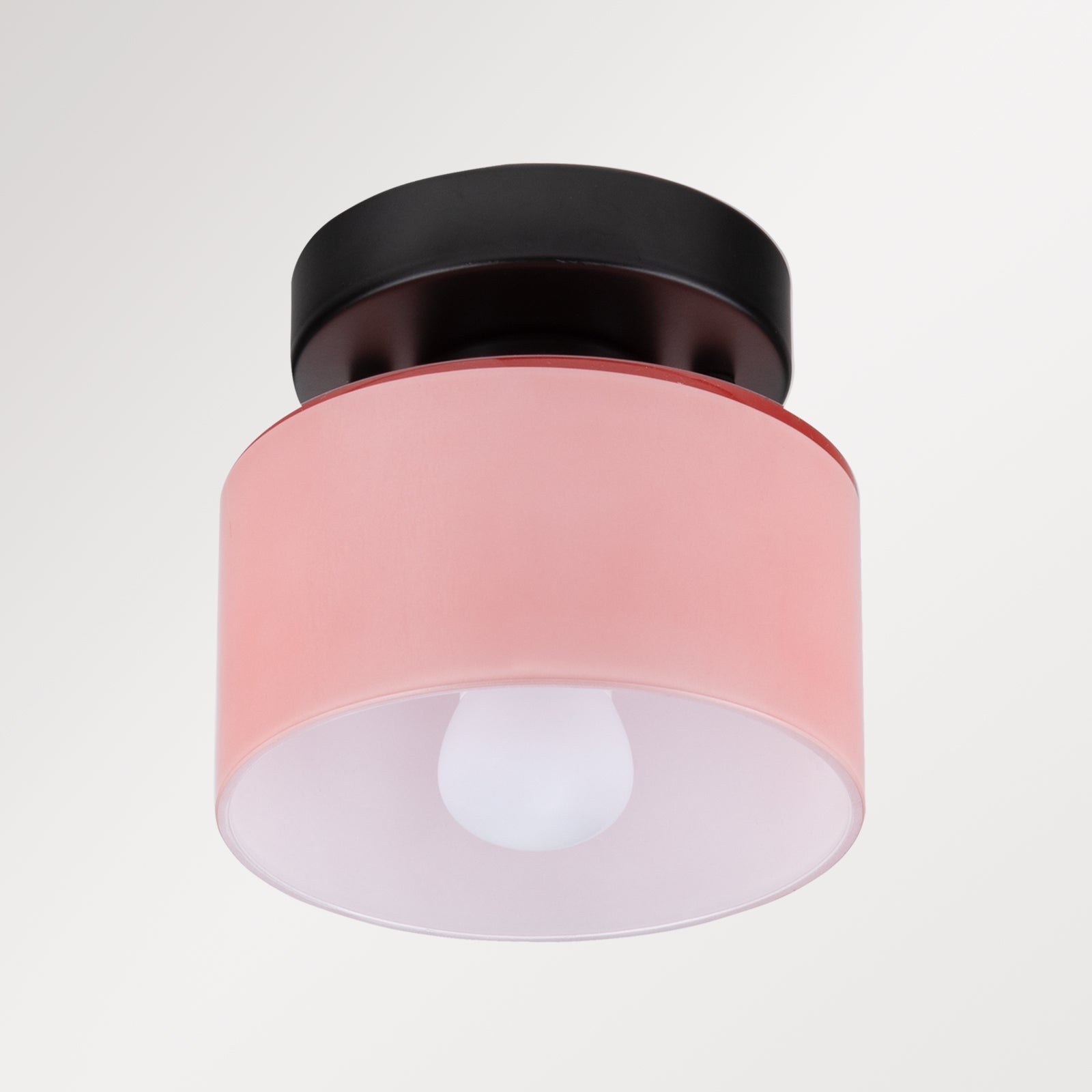 Deckenleuchte Glas Retro E27/E26 Bernstein Küche Flur Wohnzimmer Rundes Design Stimmungslicht Vintage Stil | Restfield