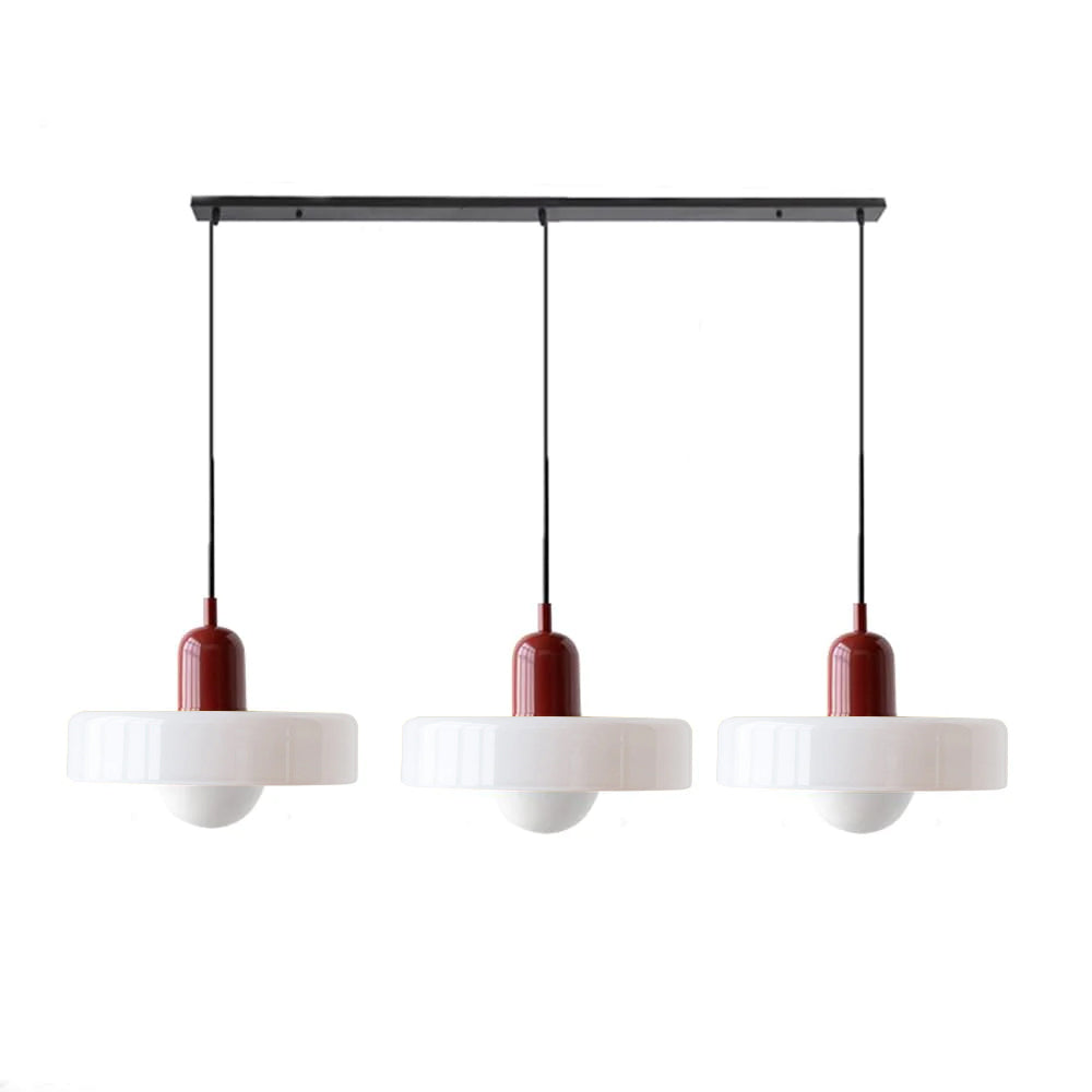 Luccon Suspension Triple Verre G9 Couleurs Rétro Table à Manger Salon Design Éclairage Multi-lampes | Restfield