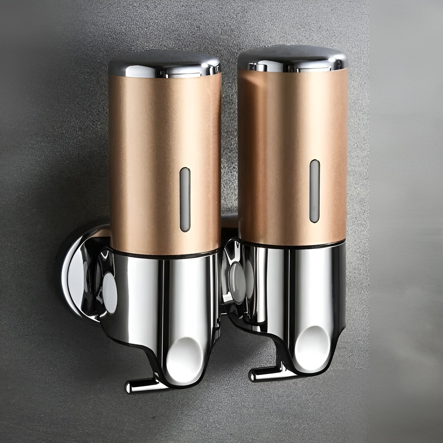 Wandzeepdispenser 500ml Wandmontage RVS Chroom Badkamer Keuken Enkel Dubbel Drievoudig Vloeibare Zeep | Sansoti