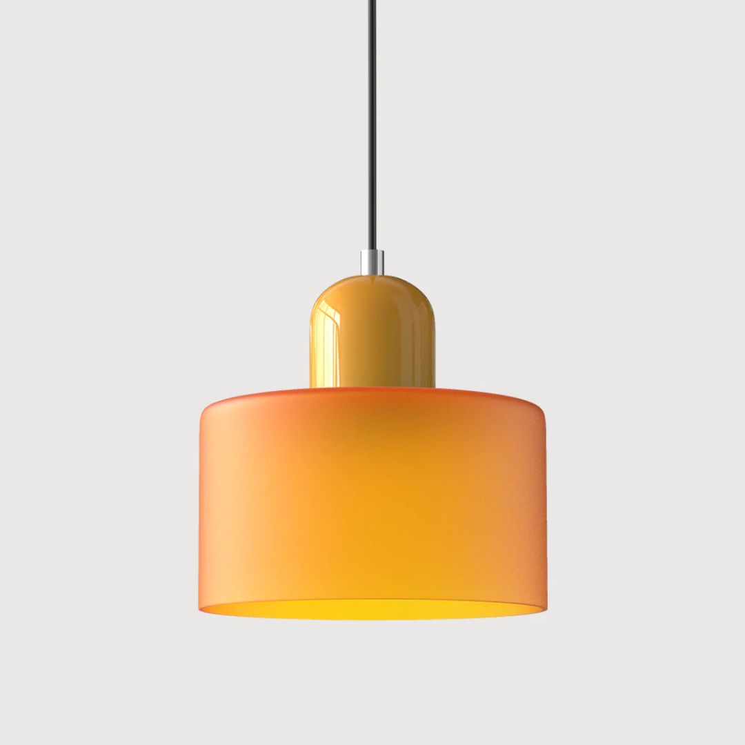 Sansoti | Lismeno Retro Hanglamp – Glazen Hanglamp met Warm Licht voor Eettafel, Keuken & Woonkamer