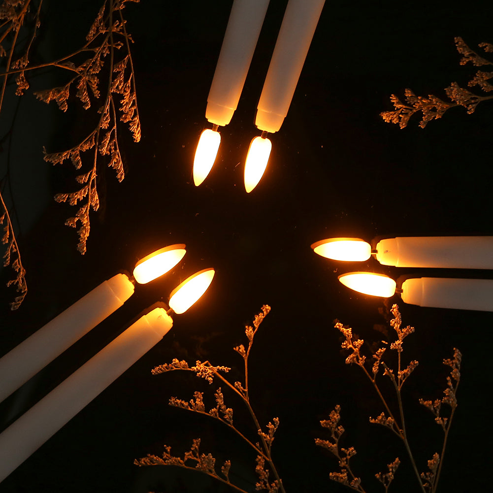 LED Kaars Staand Kunststof 27,5 cm Dimbaar Afstandsbediening Timer Vlamloze Sfeerverlichting Kroonluchter Tafel Decoratie Batterij | Sansoti