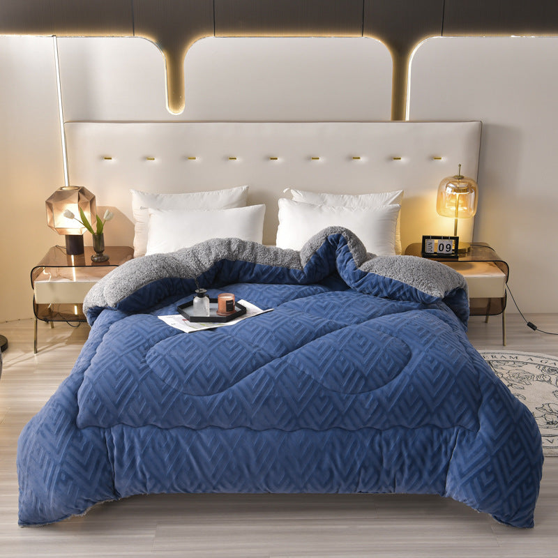 Dikke Sherpa Winterdeken met Quiltkern – Extra Warm, Zacht & Fluffy | Sansoti