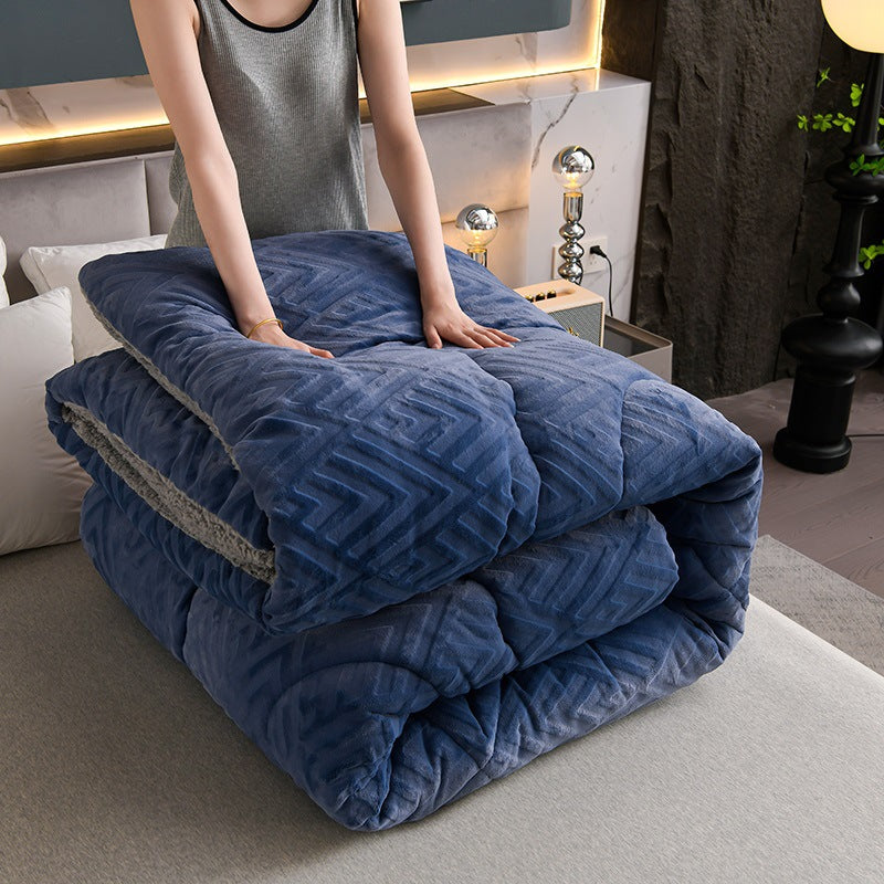 Dikke Sherpa Winterdeken met Quiltkern – Extra Warm, Zacht & Fluffy | Sansoti