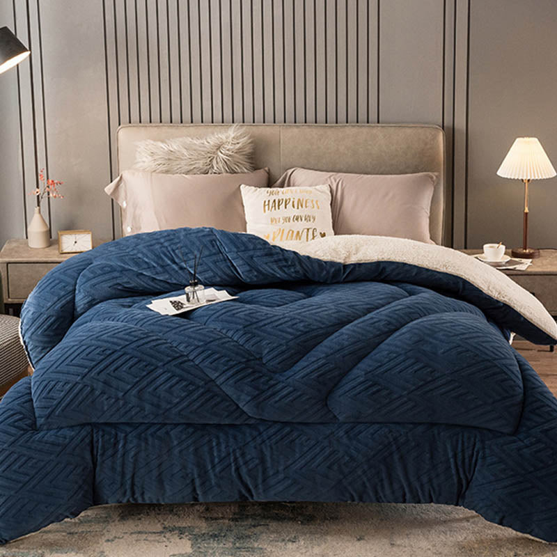 Dikke Sherpa Winterdeken met Quiltkern – Extra Warm, Zacht & Fluffy | Sansoti