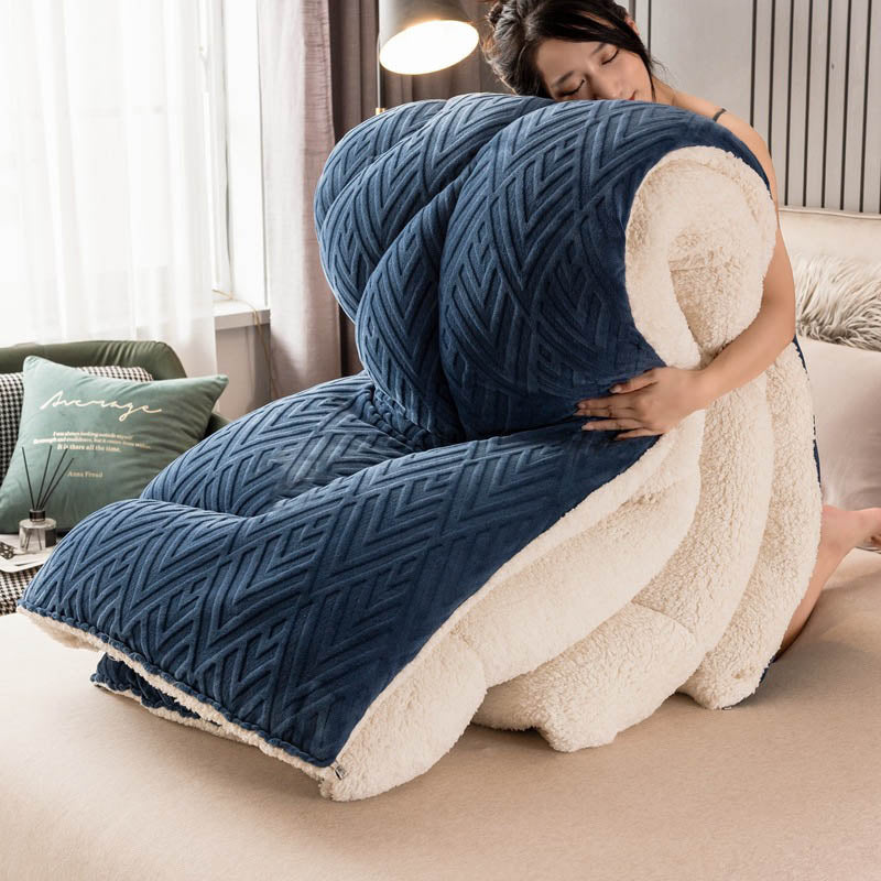 Dikke Sherpa Winterdeken met Quiltkern – Extra Warm, Zacht & Fluffy | Sansoti