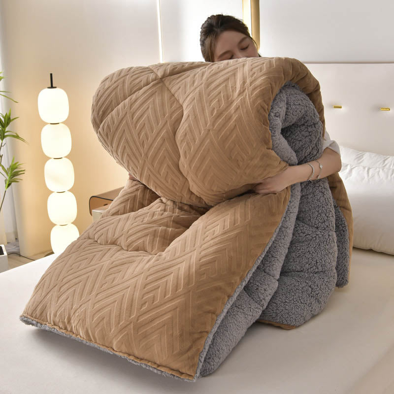 Dikke Sherpa Winterdeken met Quiltkern – Extra Warm, Zacht & Fluffy | Sansoti