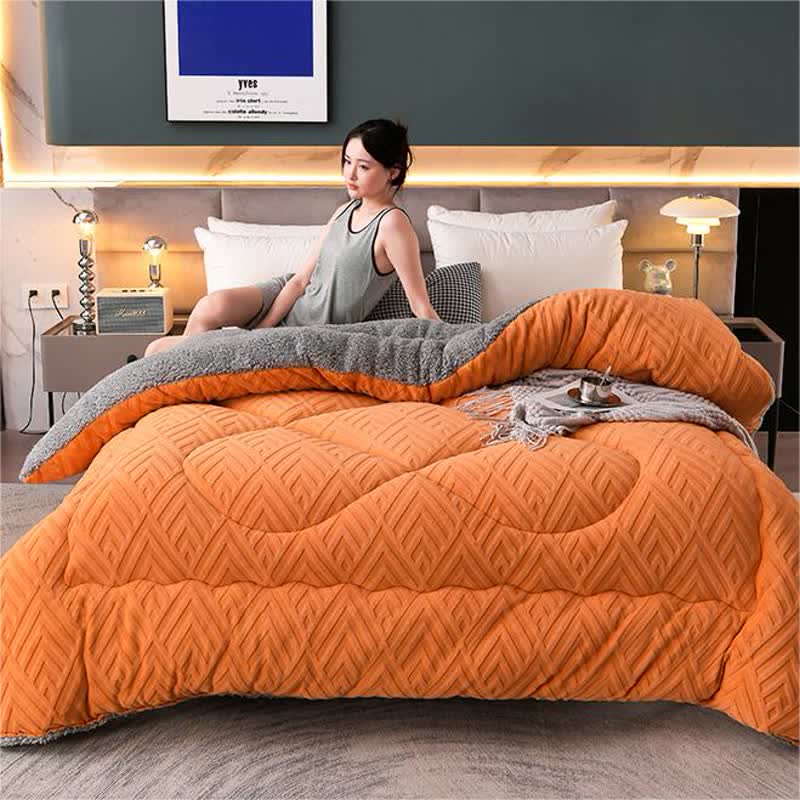 Dikke Sherpa Winterdeken met Quiltkern – Extra Warm, Zacht & Fluffy | Sansoti