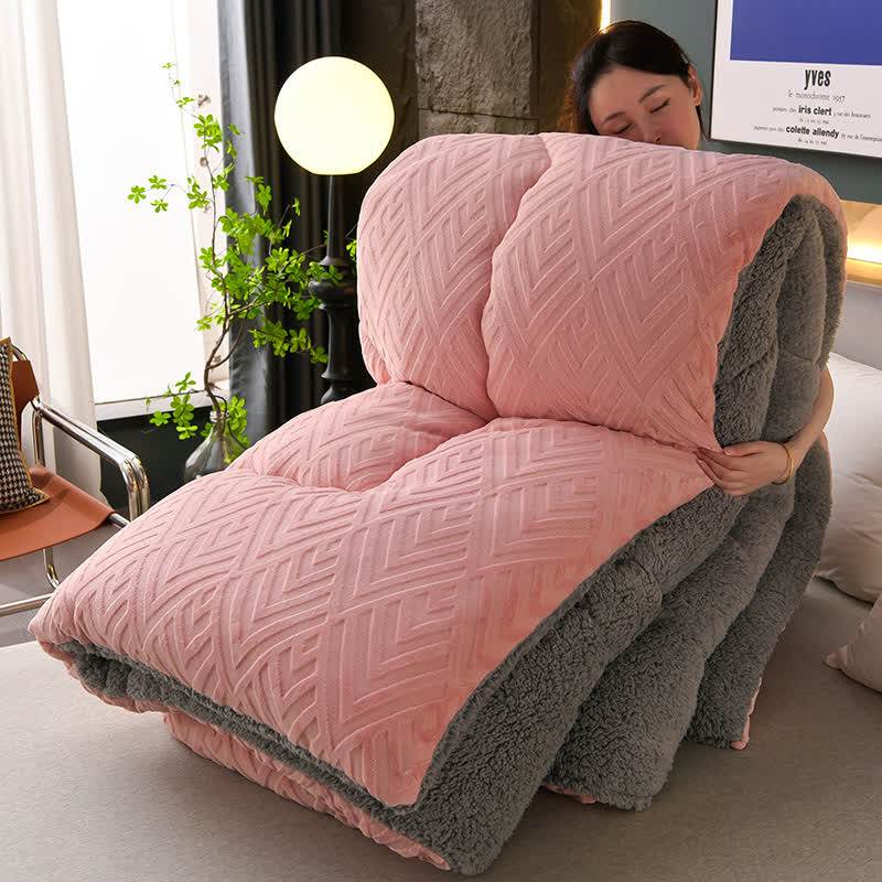 Dikke Sherpa Winterdeken met Quiltkern – Extra Warm, Zacht & Fluffy | Sansoti