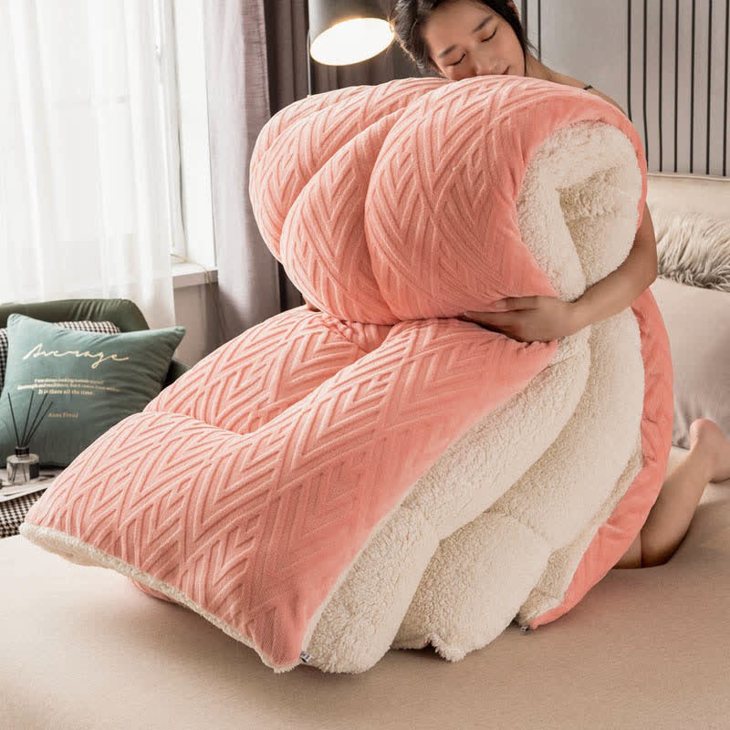 Dikke Sherpa Winterdeken met Quiltkern – Extra Warm, Zacht & Fluffy | Sansoti