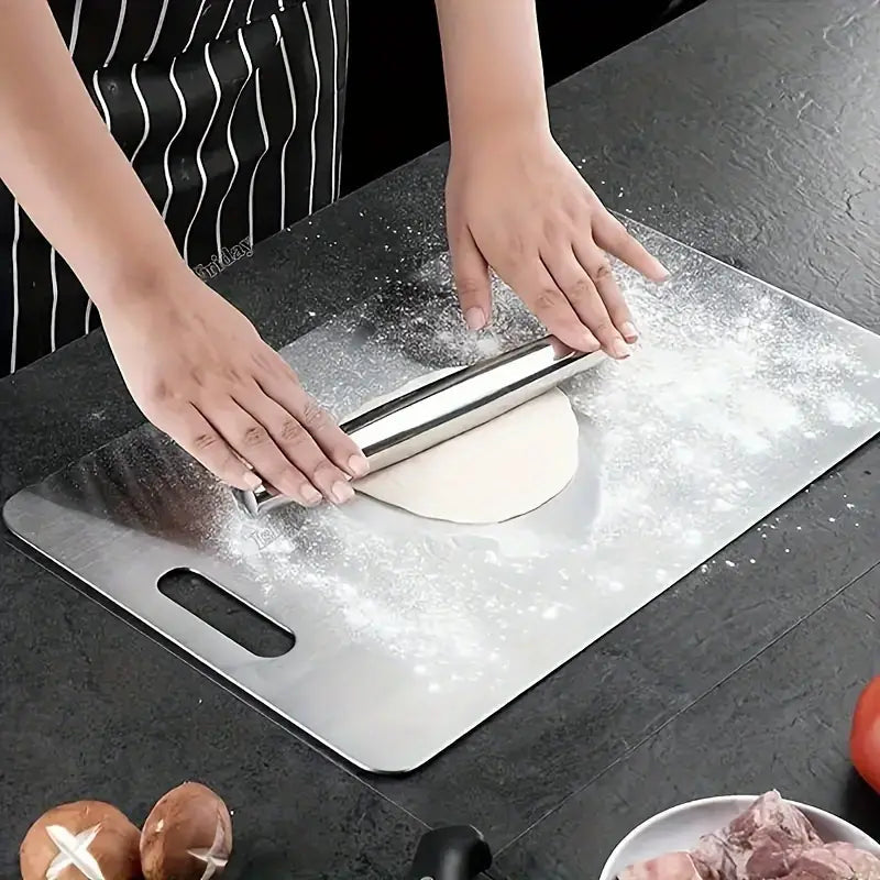 Planche à découper en acier inoxydable antibactérienne, résistante aux rayures, hygiénique pour cuisine | Restfield