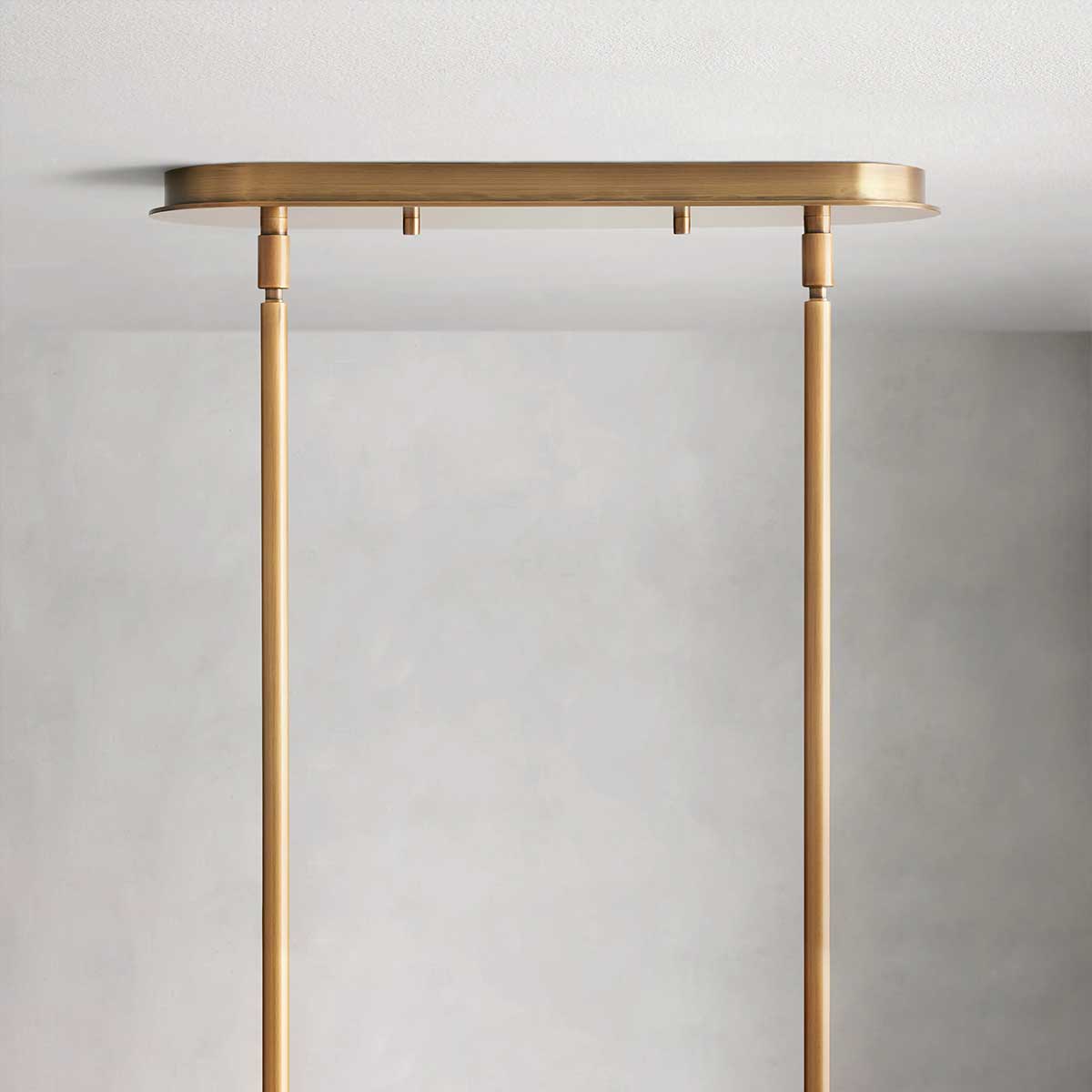 Suspension linéaire en verre opalin, 54-72 cm, laiton bronze, pour table à manger et îlot de cuisine, design industriel réglable | Sansoti