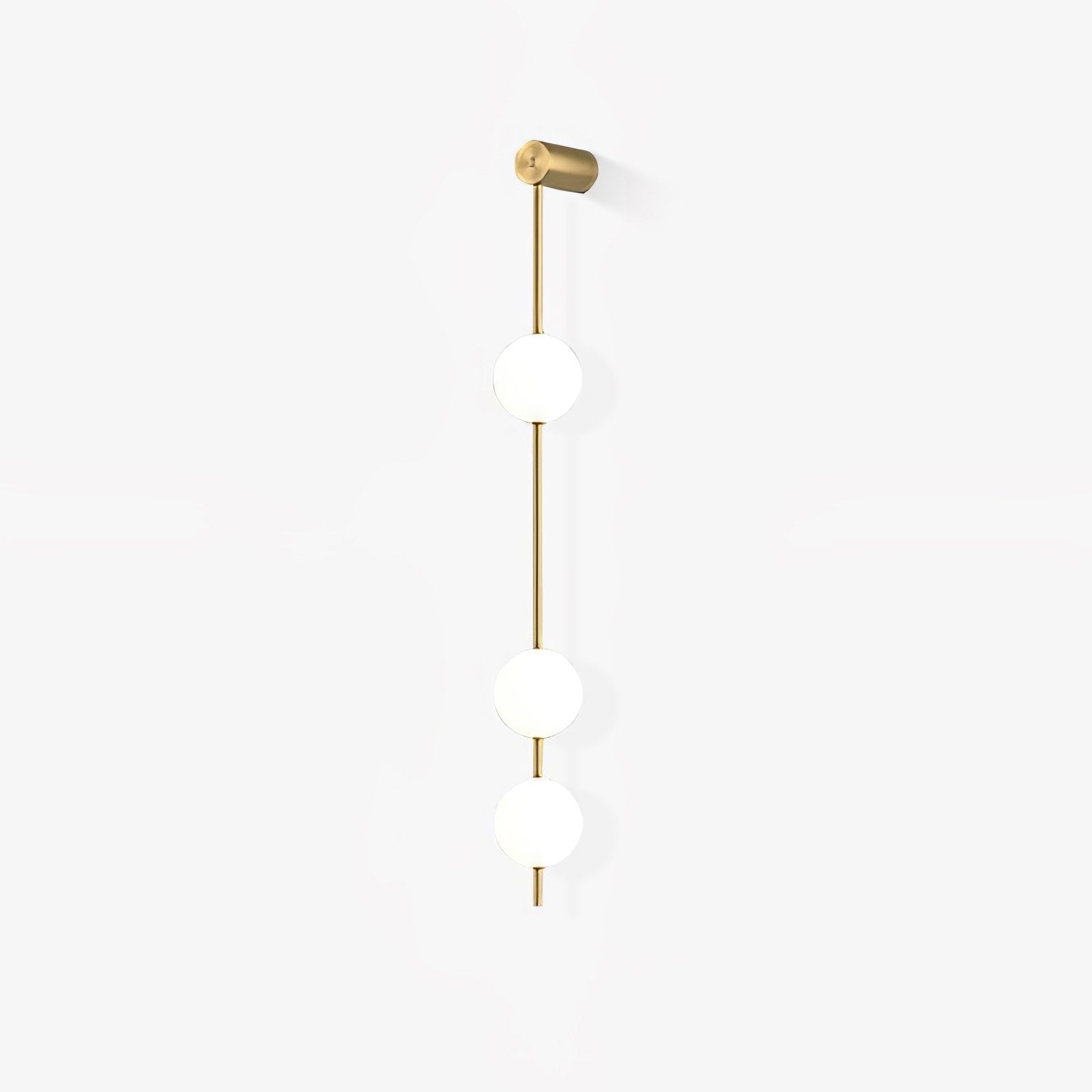 Verticale Glazen Wandlamp met Messing - Design Verlichting voor Gang & Entree | Sansoti