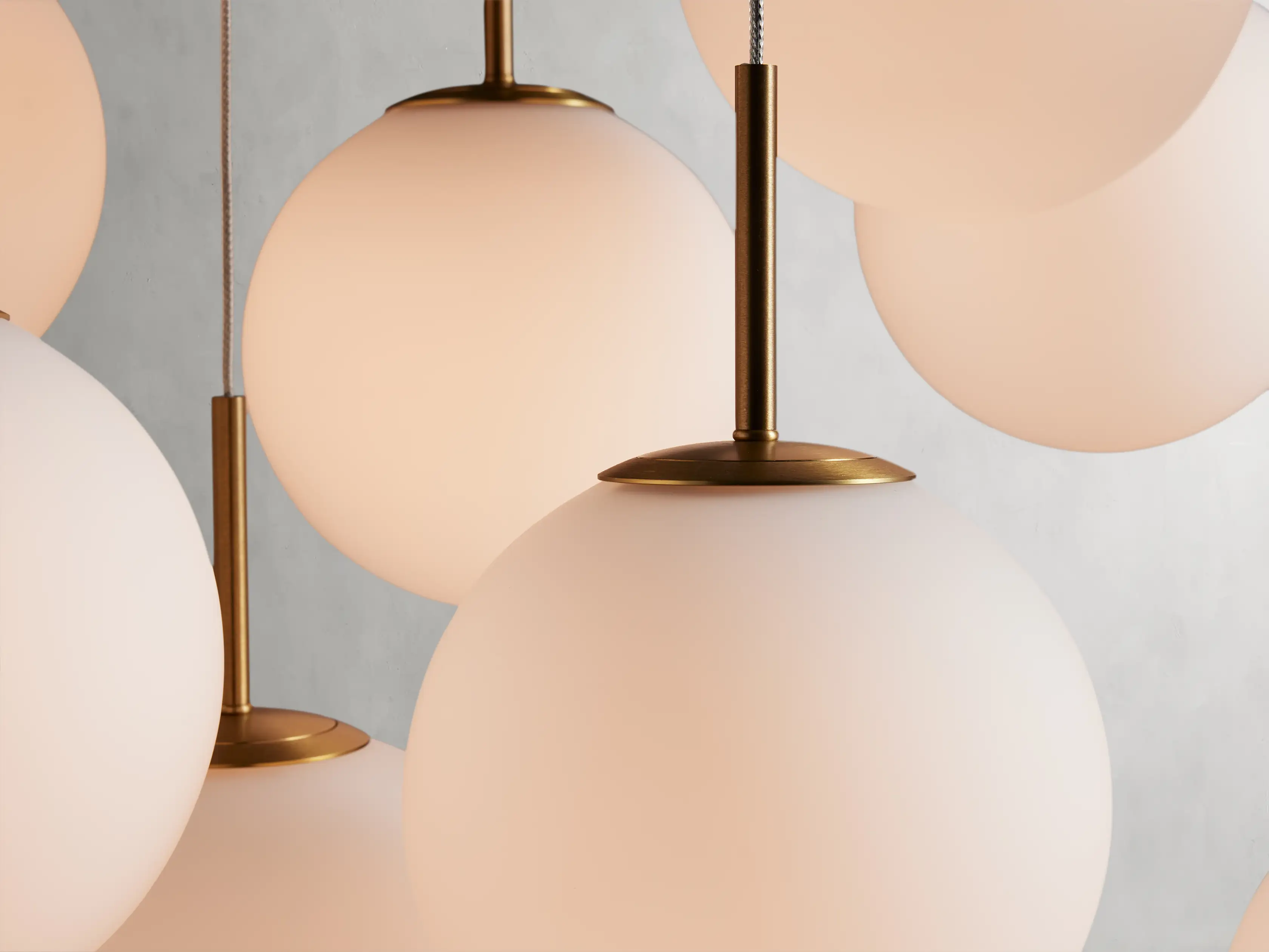Moderne Lineaire Kroonluchter met Glazen Bollen LED-verlichting voor Eetkamer Woonkamer Eettafel Hangverlichting | Sansoti