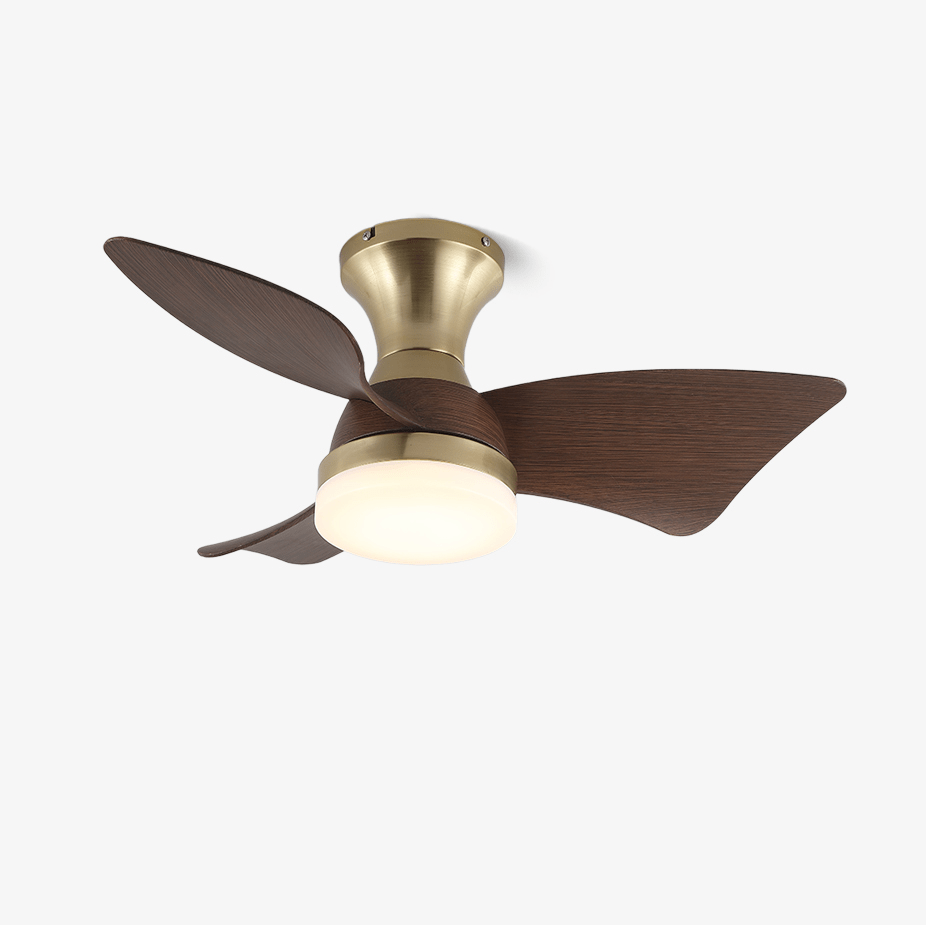 Moderne Plafondventilator met Verlichting – Houtnerf – Ø55 cm – Afstandsbediening – 6 Snelheden | Sansoti