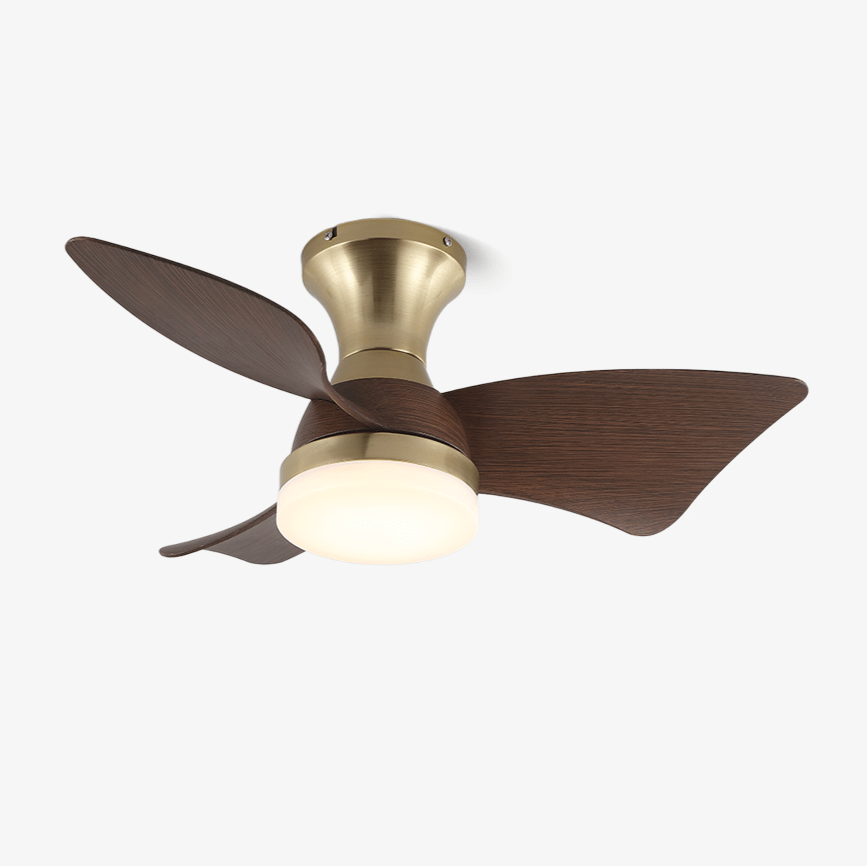 Moderne Plafondventilator met Verlichting – Houtnerf – Ø55 cm – Afstandsbediening – 6 Snelheden | Sansoti