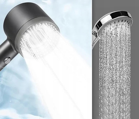 Hand Shower with 5 Adjustable Settings – Water-Saving Shower Head with Increased Pressure – Bathroom Accessory for Low Water Pressure | Sansoti