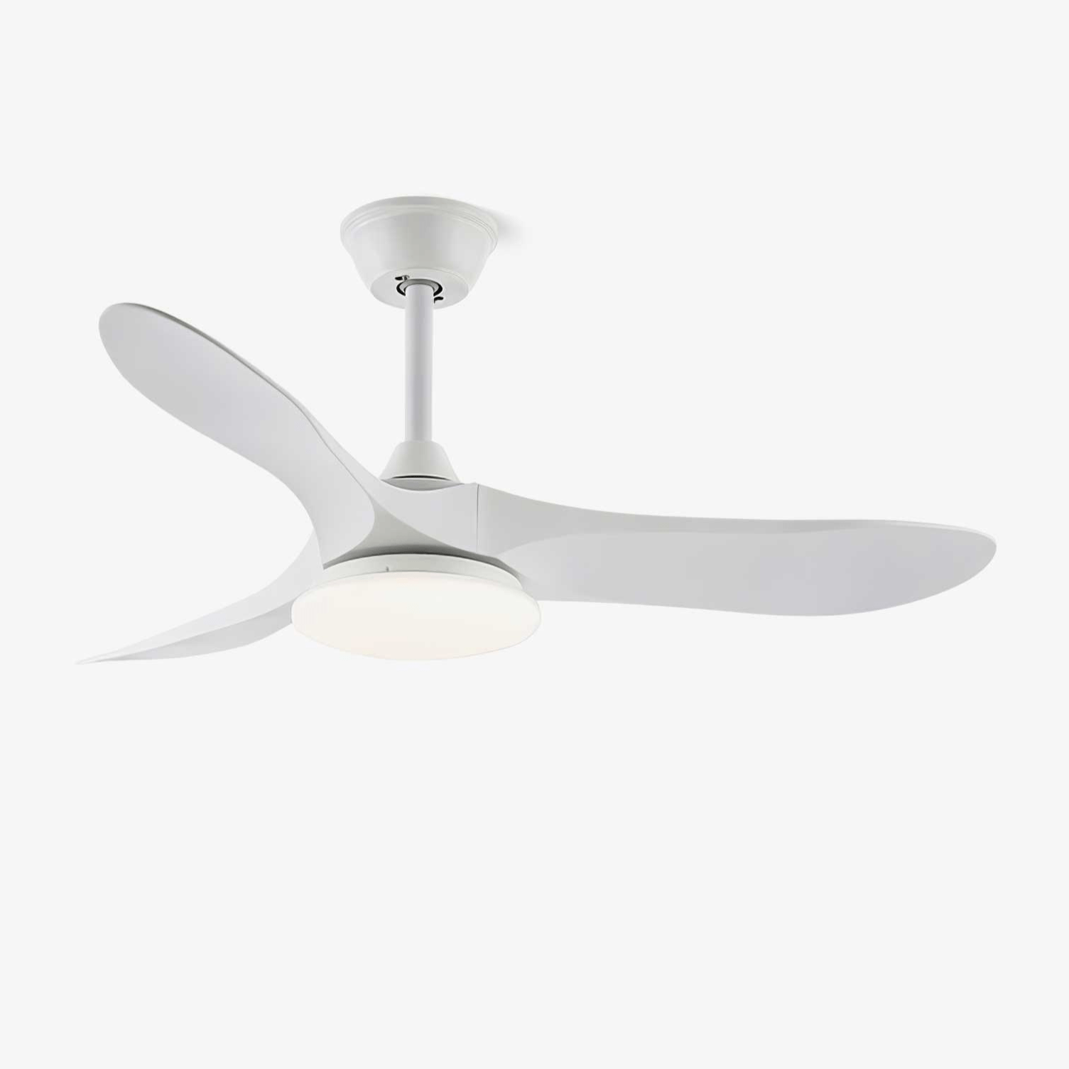 Plafondventilator met LED-verlichting — Modern design met houtnerf en 6 snelheden | Sansoti