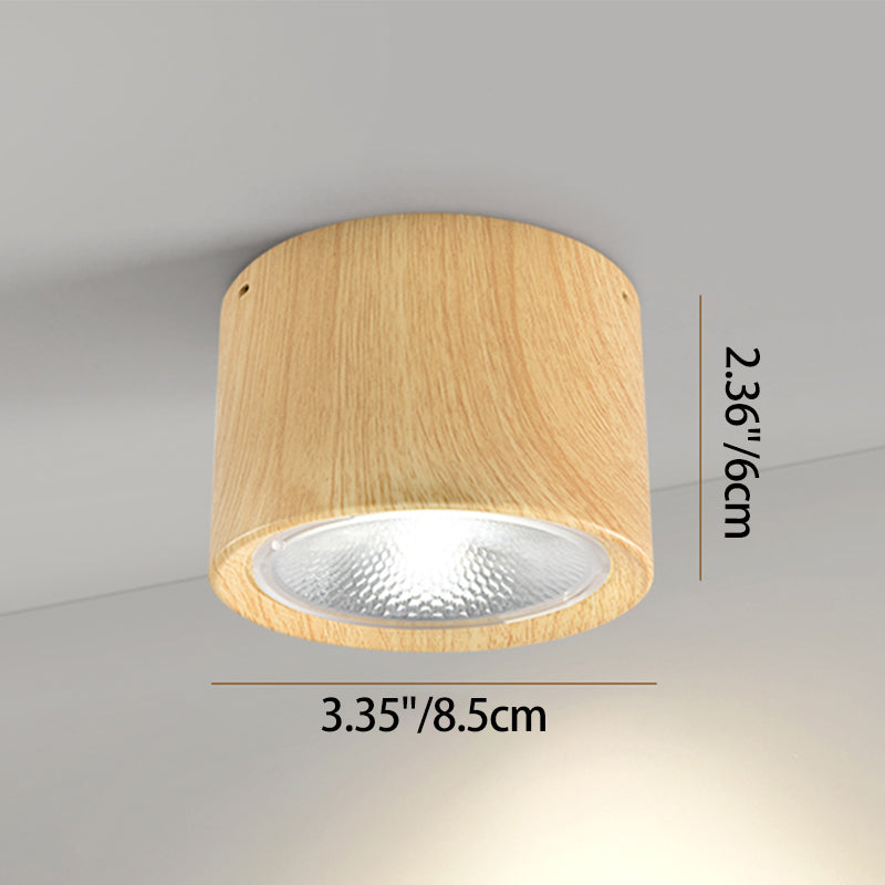 Cylindrical Ceiling Light Nordic Style Aluminum Spotlight Living Room Bedroom Hallway 3000K 6000K | Sansoti