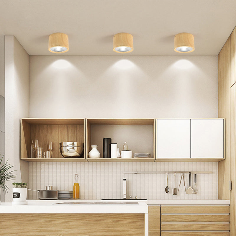 Cylindrical Ceiling Light Nordic Style Aluminum Spotlight Living Room Bedroom Hallway 3000K 6000K | Sansoti