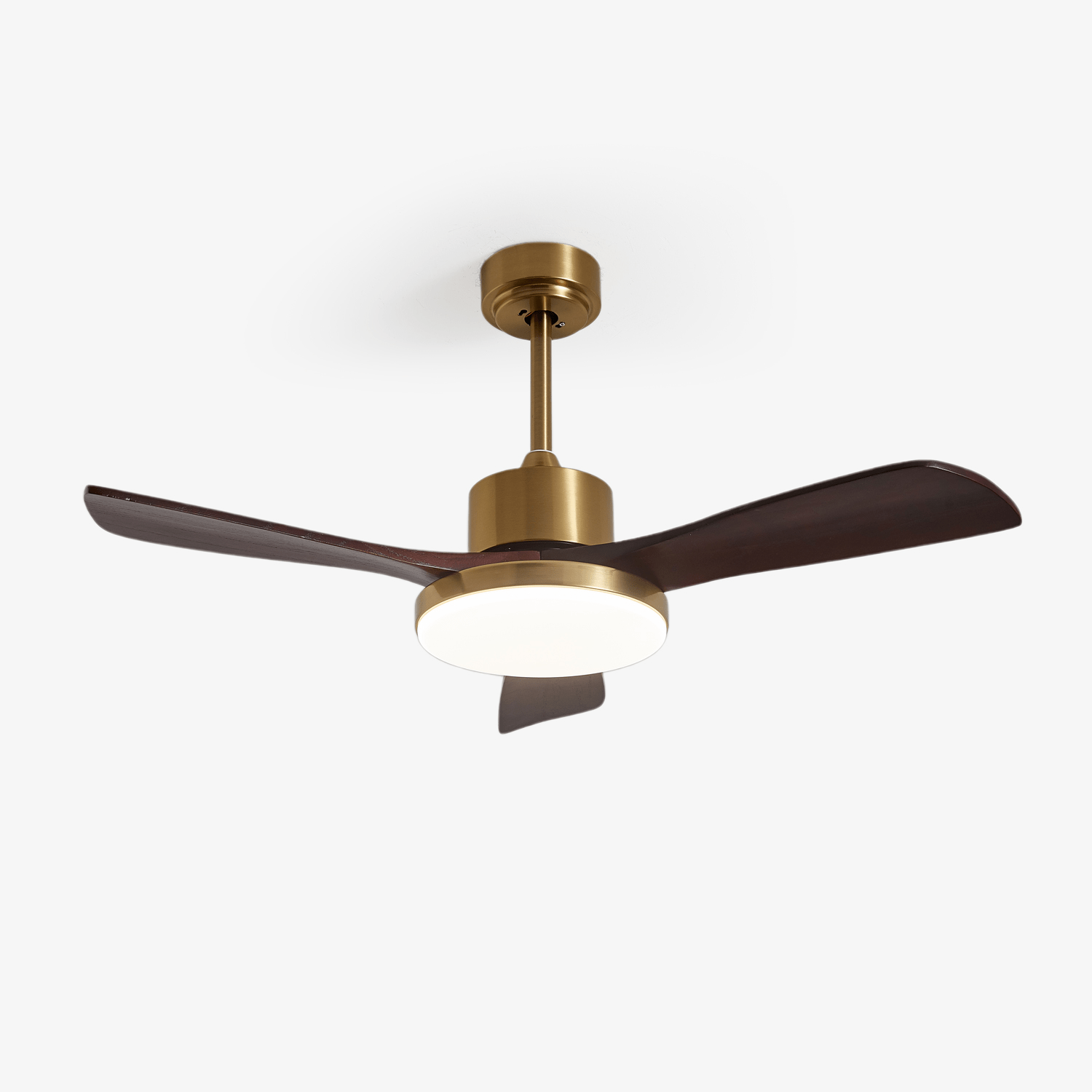 Moderne Plafondventilator met Verlichting – Houten Bladen & Afstandsbediening | Sansoti