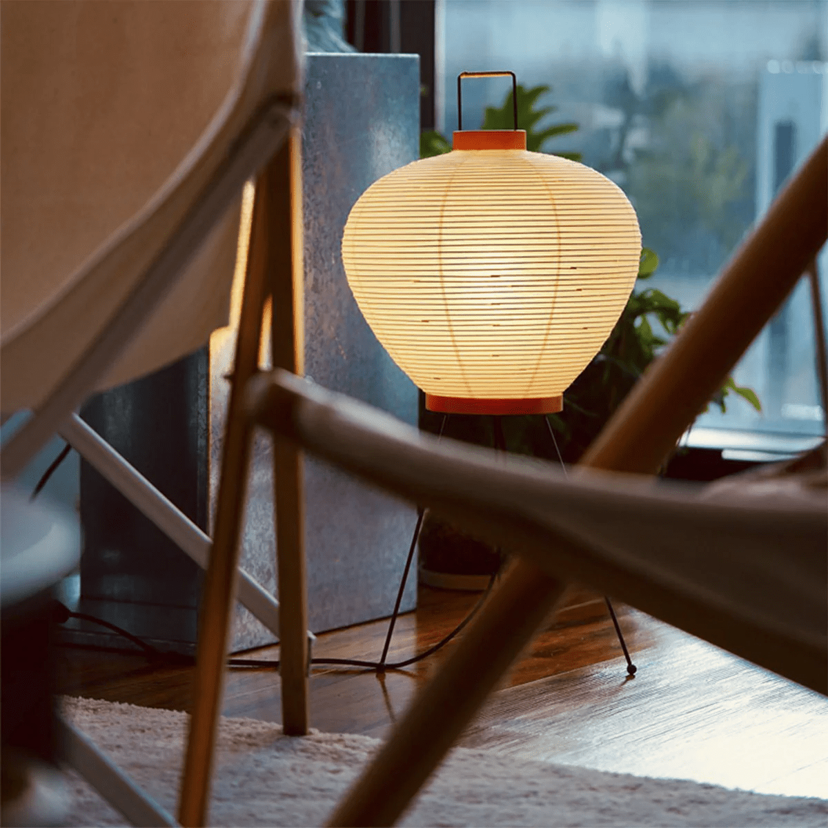 Japanse Lantaarn Tafellamp met Handgemaakt Moerbeipapier Scherm – 8 Maten – E26 Fitting – Plug & Play met 150 cm Snoer – Inspiratie 1951 Akari Lantaarns | Sansoti