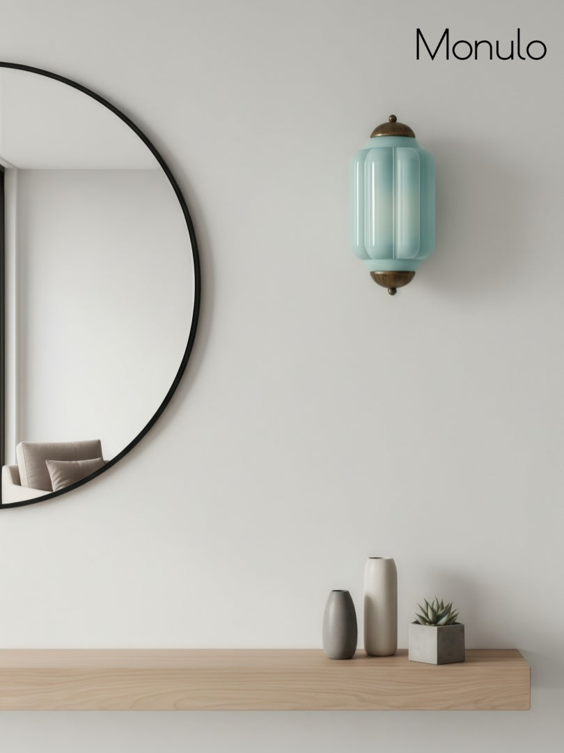 Wandlamp Melkglas voor Slaapkamer Gang Scandinavische Stijl | Sansoti