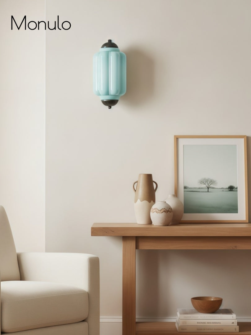 Wandlamp Melkglas voor Slaapkamer Gang Scandinavische Stijl | Sansoti