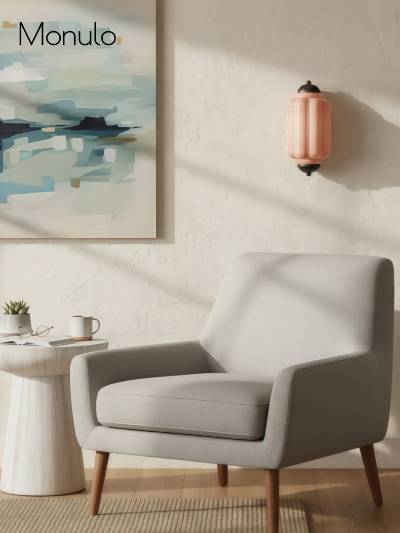 Wandlamp Melkglas voor Slaapkamer Gang Scandinavische Stijl | Sansoti
