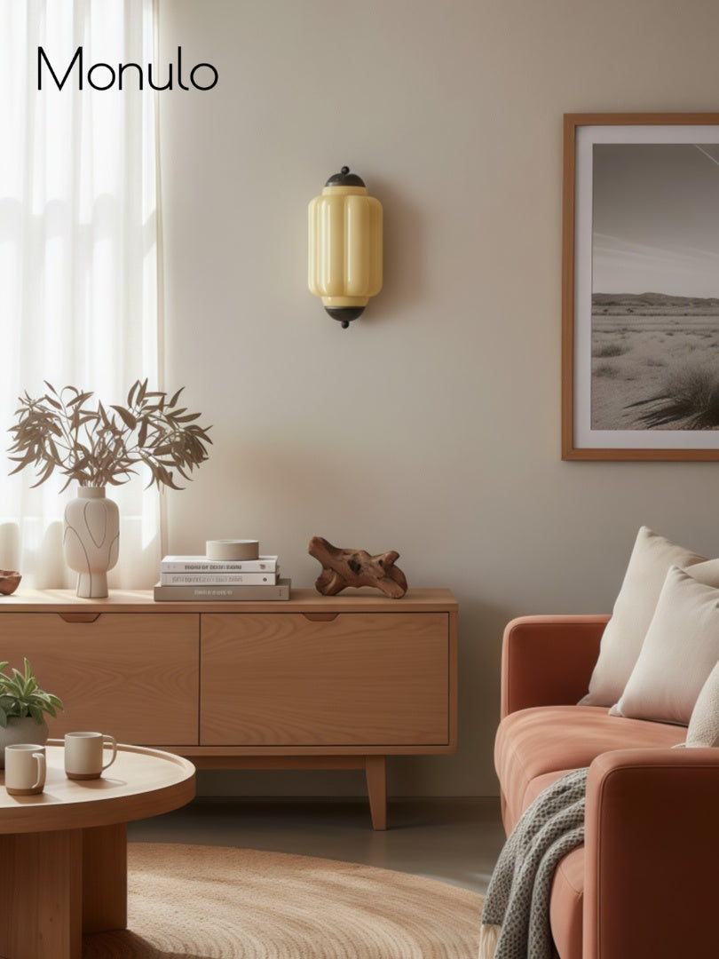 Wandlamp Melkglas voor Slaapkamer Gang Scandinavische Stijl | Sansoti