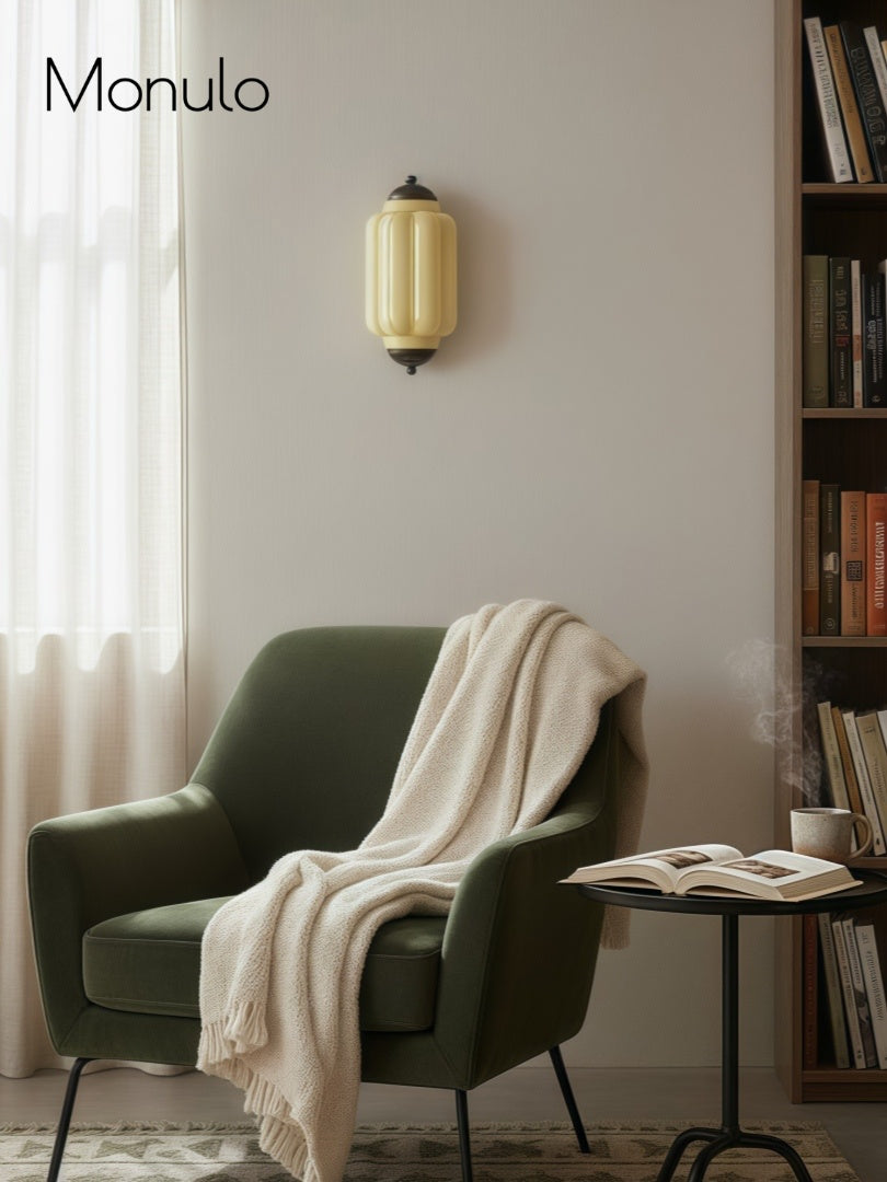 Wandlamp Melkglas voor Slaapkamer Gang Scandinavische Stijl | Sansoti