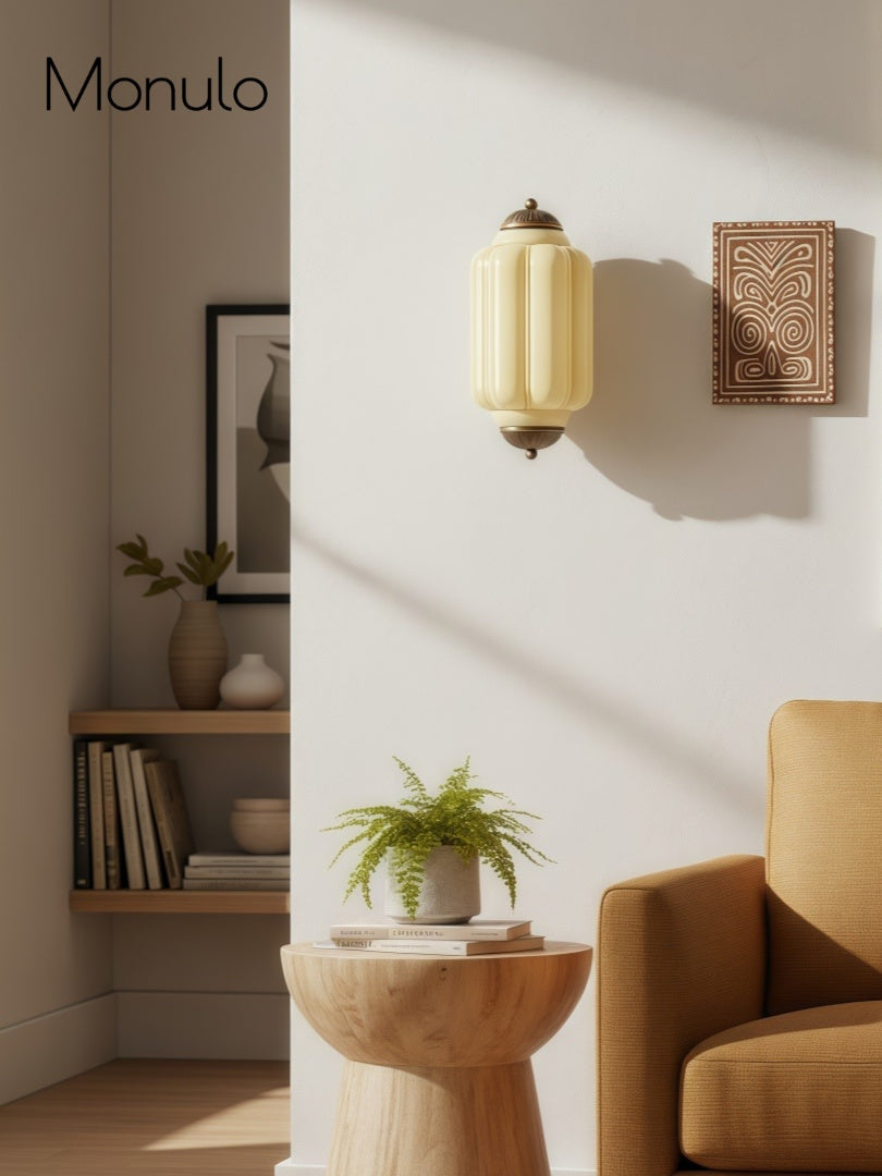 Wandlamp Melkglas voor Slaapkamer Gang Scandinavische Stijl | Sansoti