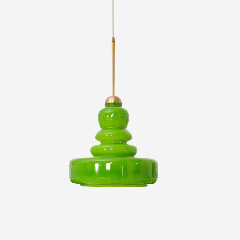 Glazen Hanglamp Industrieel Design Amber & Beige Schoolhouse E26/E27 Fitting Ø30cm voor Woonkamer Keuken Eetkamer | Sansoti