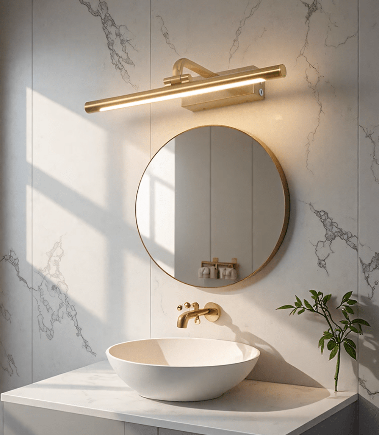 Oplaadbare Schilderijverlichting Goud USB Draadloos Frame Lamp voor Kunst Foto's Muur | Sansoti