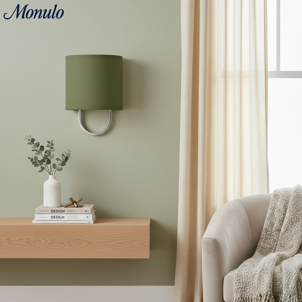 Wandlamp Stoffen Kap – Moderne Slaapkamer Wandverlichting voor Sfeervolle Ambiance | Sansoti