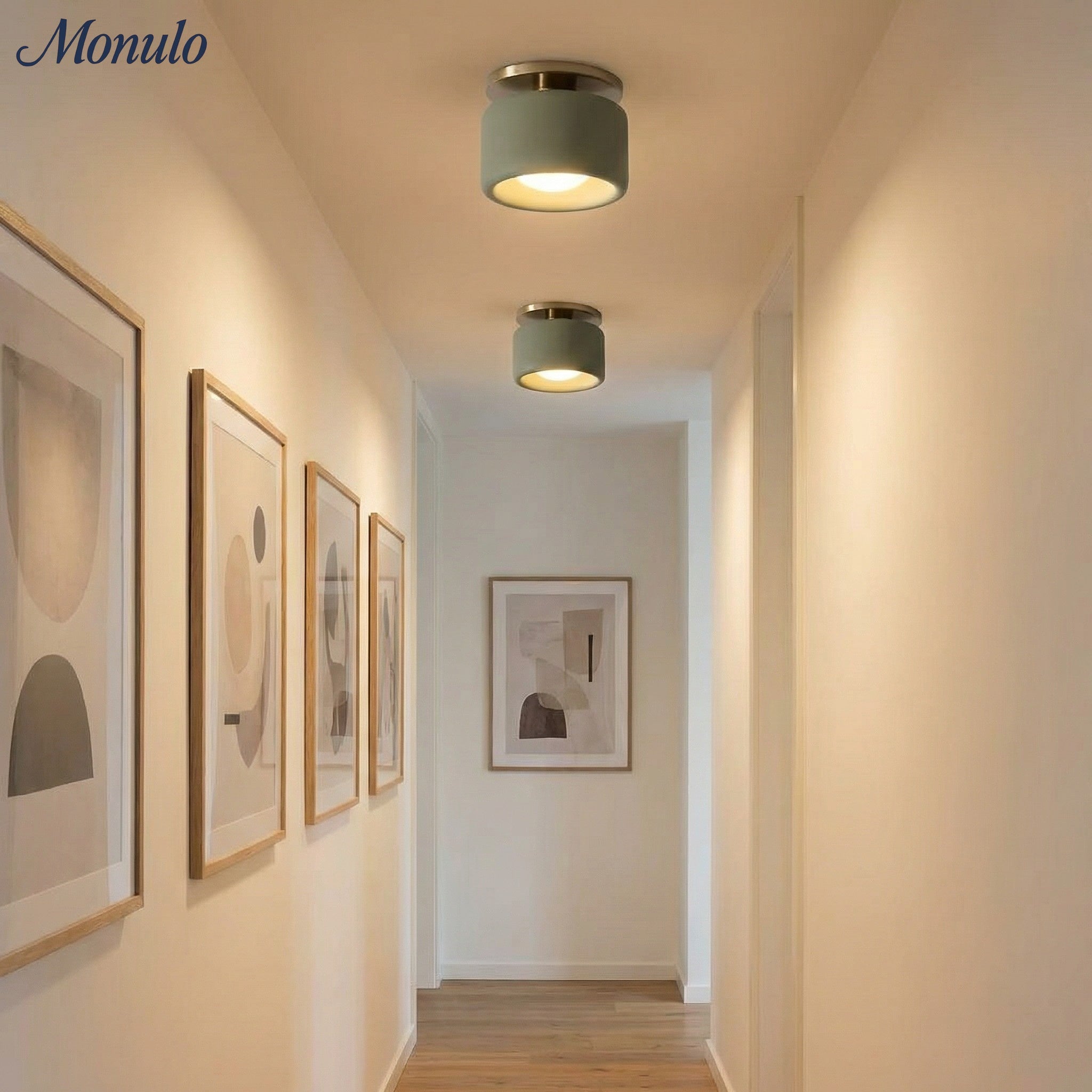 Porselein Plafondlamp Rond Modern – Zachte Sfeerverlichting voor Gang Kantoor Keuken | Sansoti