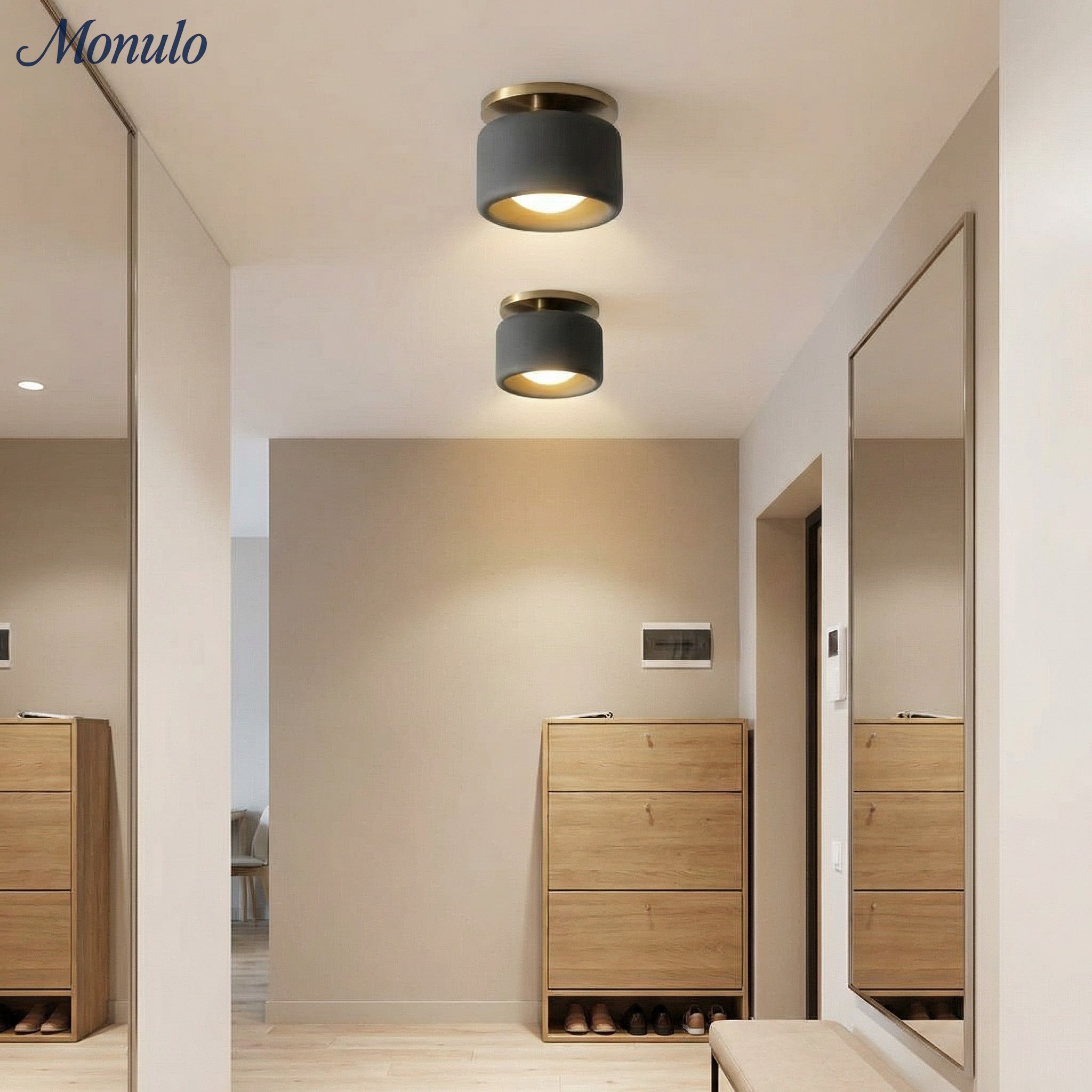 Porselein Plafondlamp Rond Modern – Zachte Sfeerverlichting voor Gang Kantoor Keuken | Sansoti