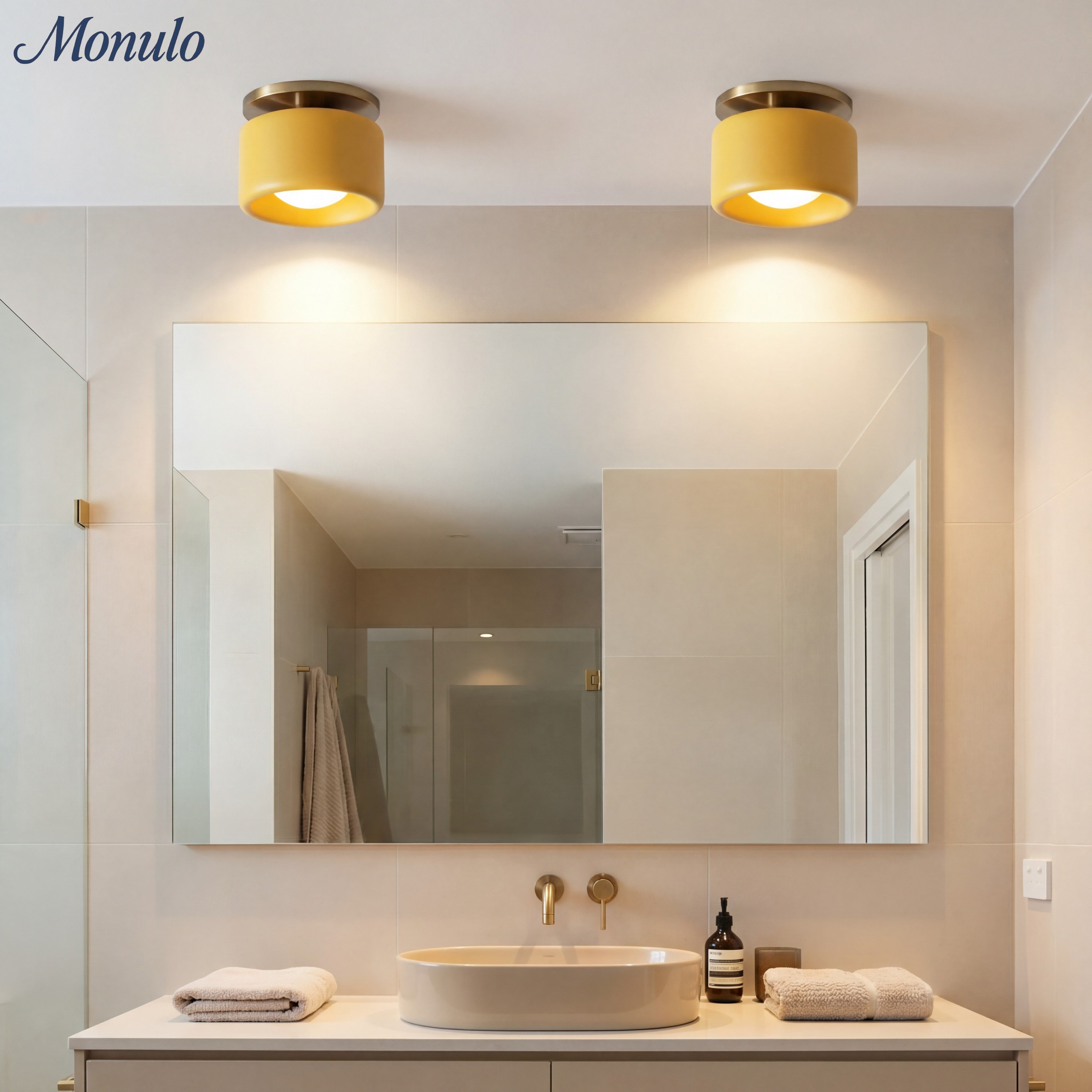 Porselein Plafondlamp Rond Modern – Zachte Sfeerverlichting voor Gang Kantoor Keuken | Sansoti
